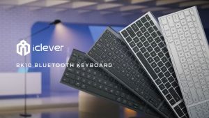 iClever BK10 Bluetooth Keyboard Universal Wireless Keyboard Rechargeable Bluetooth 5.1 Multi Device Keyboard with Number Pad Full Size Stable Connection for Windows iOS Android