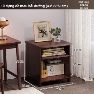 TUOJUE | Giá Sách Chống Bụi Phong Cách Retro Đa Năng Mới 2026
