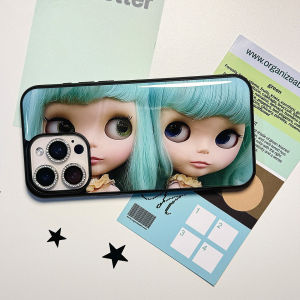 Cute Green Haired Girl Phone Case for IPhone 17 Air 16 15 14 13 12 11 Pro Max 16 Plus Silicone 3D Drop Glue Back TPU Cover Funda