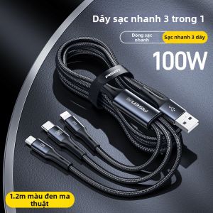 PISEN | Dây Sạc Nhanh 100W Bộ Chuyển Đổi 66W