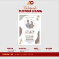 KALIGRAFI NAMA CUSTOM WEDDING | FIGURA A4 FIBER | KADO WEDDING PERNIKAHAN. 