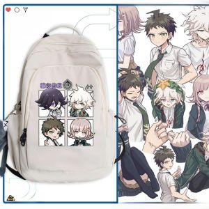 กระเป๋าเป้สะพายหลังผ้าไนลอนลายการ์ตูน Anime War Game สำหรับผู้ชายและผู้หญิง กระเป๋าใส่หนังสือแบบลำลอง กระเป๋าเป้สะพายหลังแบบมีซิปปิด