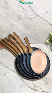 Wajan Tumis Anti Lengket serbaguna Granite Frypan Anti lengket Marble | Premium Cookware | Penggorengan KTCmart Oblerome