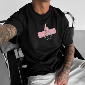 Bandai | Dragon Ball Majin Buu Anime T-shirt Men Summer Oversized Cotton Short Sleeve Graphic Tee Streetwear Casual Hip Hop Y2k Clothes