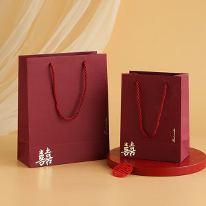 Wedding Gift Bag Chinese Style Wedding Favor Bag Handheld Cardboard Box Sweet Candy Bag Wedding Return Gifts Bridal Shower