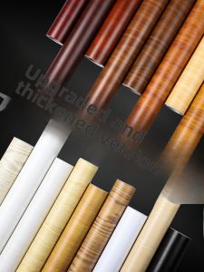 Thickened Wood Grain Sticker Furniture Desktop Renovation Self Adhesive Boeing Soft Film Wood Door Cabinet Skin Waterproof Wall Paper