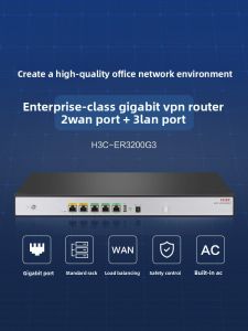 H3C | Enterprise Multi-WAN Gigabit Router VLAN Management Surveillance Firewall