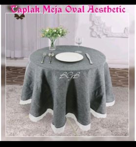 Taplak Meja Bulat Yelvo Renda Menawan
