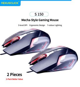 RGB Backlit Wired USB Gaming Mouse 4-Keys 2400DPI Adjustable Colorful Lighting Ergonomic Mouse For PC Computer Laptop Tablet