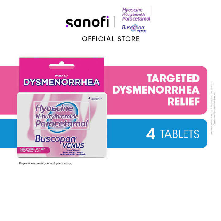 Buscopan Venus for Dysmenorrhea - 4 Tablets