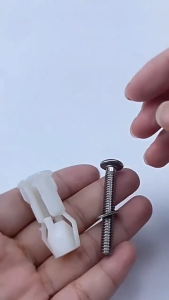Toilet Cover Fixing Screws Top Fixing Hinge Screws for Toilet Cover Replacement Parts Easy Installat