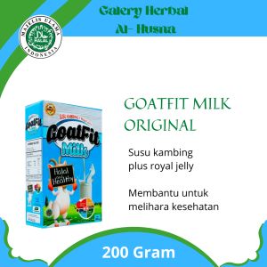 GOATFIT MILK susu kambing etawa bubuk plus madu rasa original 200g