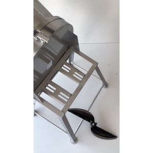 Khung Máy Cửa Đứng INOX " KHÔNG MOTOR " Thái Chuối Băm Rau Bèo Cỏ Voi Mịn lắp 1.1  15  2  3kW. TẶNG Dao Trục 24mm