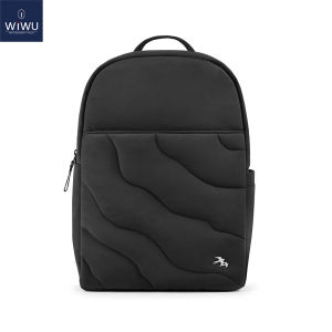 WIWU College Laptop Backpack Travel Backpack for Women Quilted Casual Daypack Water-Resistant Bookbag for 14 Inch Laptop