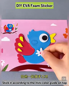 DIY Craft kids EVA Diy Art Craft Sticker Foam kids Children Fun Activity Party Gift Door Gift Kindergarten