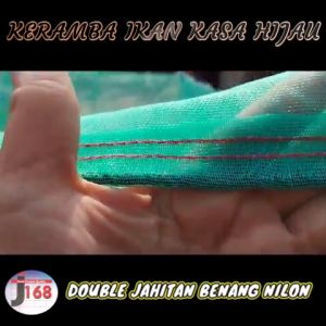 Promo Terbaru Jaring Keramba Ikan Kasa Hijau untuk Lele, Bawal, Nila, dll Siap Pakai 4x3x15
