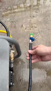 Pressure Washer No Kinking Hose with M22-14&15mm Universal Connector and 1/4 Quick Connect Valve 4 Multiple Degrees Nozzles