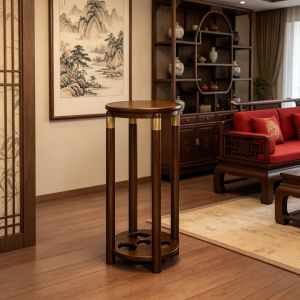 MINGZHIYIFAN | Traditional Solid Wood Flower Stand