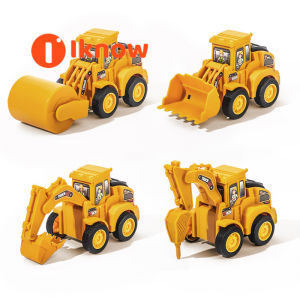 Tôi biết 4 gói/Bộ đồ chơi trẻ em xe đồ chơi chạy theo quán tính lưng máy xúc đồ chơi xe xây dựng xe đồ chơi giáo dục cho bé