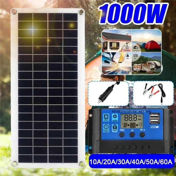 1000W 12V Tấm Pin Năng Lượng Mặt Trời Với 60A/100A Bộ Điều Khiển Cho ...
