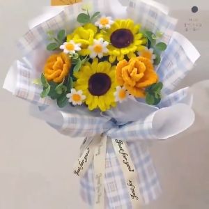 【100Pcs】 Fuzzy Wire Chenille Stems Pipe Cleaner Craft Flower Bouquet DIY Children Handmade Craft Toy