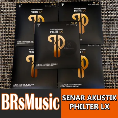 Senar Gitar Akustik Philter LX Fullset 6 Tali