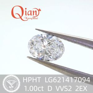 ข้อเสนอพิเศษ IGI ได้รับการรับรอง HPHT เพชร D สี Oval Brilliant Cut Loose Lab เติบโตเพชร Gemstones สำหรับเครื่องประดับ