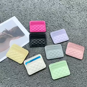 Fashionkaki Dompet Kad Perempuan Beg Duit Pemegang Kad Kulit Tinggi Ultra-Thin Quilted Card Holder Wallet Purse 235