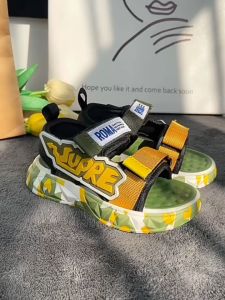 Sandal Cho Bé Trai Phong Cách Hàn Quốc 3 Màu Đế Mềm Quai Vải Size 24-35