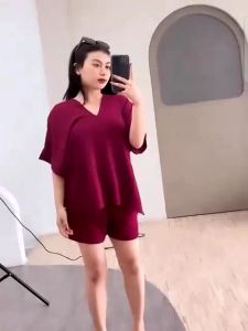 Oneset Nagita Pendek Cringkle Airflow Premium Setelan Nagita Hotpants Cringkel one set crinkle