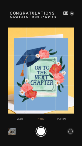 On To The Next Chapter Graduation Card Elegant Floral Gift Grad Greeting Card