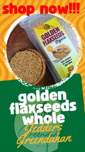Greendahan Golden Flaxseeds Whole Organic 500g - Keto Friendly