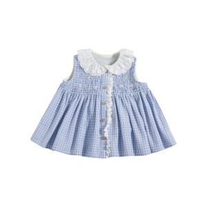 toz mama | Girl Summer Delicate Ruffle Sleeveless Top and Casual Pants Set
