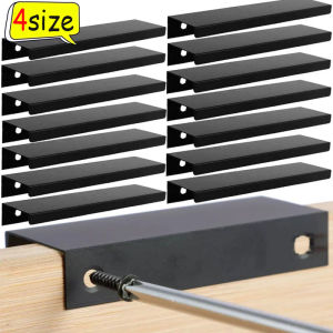 Polocat 8/15ซม. ตู้ซ่อนมือจับอะลูมินัมอัลลอยห้องครัวมือจับตู้ประตูมือจับลิ้นชักแบบดึงอุปกรณ์อุปกรณ์เหล็กเครื่องตกแต่งบ้าน