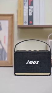 JMAX ลำโพงบลูทูธ JM-9D เชื่อมต่อได้2ตัว พร้อมสายหิ้ว ลำโพงไร้สาย 2ดอกกำลัง20W BT/TF/AUX/TWS ของแท้ 100%