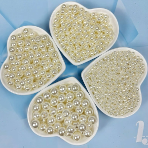 Half Round Pearl Beads Flatback Craft Pearls for Nail Art Wedding Card Scrapbook Decoration
