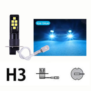 KEVANLY | 2pcs LED H1 H3 H4 H7 High Power Fog Light 12SMD Automotive Headlight Upgrade Lamp for Car Fog Light Modification Decoration 12V