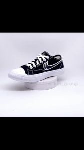 FIURI - NEW ERA - VIRGO 02 37-43 HITAM PUTIH - SEPATU SNEAKERS KANVAS SOL KARET LAKI-LAKI - SEPATU KETS TRENDY PRIA WANITA DEWASA - SEPATU CASUAL KERJA KULIAH SEKOLAH SD SMP SMA BERTALI COWOK CEWEK - MURAH PROMO DISKON BONUS KAOS KAKI