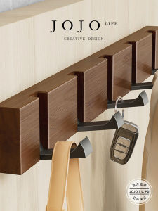 Gạtçe Tre Gỗ Sáng Tạo Có Thể Gập Lại Treo Tường Móc Quần Áo Gạtçe Treo Tường Không Cần Khoan Bề Mặt Mịn