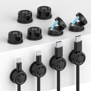 Cord Organizer Magnetic Cable Clips Desk Cord Holder Adhesive Cable Clip USB Wire Organizer Keeper for Nightstand Car Office