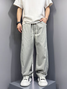 Quần Dài Nam Mùa Hè 2025 Quần Dài Thể Thao Thường Ngày Rộng Rãi Ống Đứng Màu Trơn Quần Dài Thể Thao Ngoài Trời Đa Năng