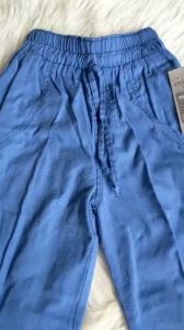 Celana Anak Perempuan Kulot Cargo Bahan Soft Jeans Usia 6-9 Tahun