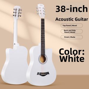 ZHUOLESHI | Carbon Fiber Handle Folk Wood Guitar for Beginners 38 inch