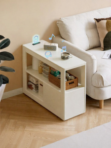 WEISHA | White Stone Portable Storage Side Cabinet