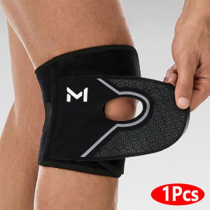 1/2PCS Knee Brace Open Patella Support with Side Stabilizers & 3 Point Adjustable Compression for Sports Running Injury Recovery