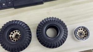 Lốp Mềm 120mm RC 1/10 Xe Leo Núi Kim Loại Vành 1.9 Inch Beadlock Dành Cho Axial SCX10 V2 III CAPRA Redcat Traxxas TRX-4 TRX6