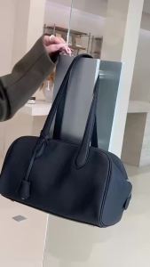 SHUCAI | Luxury Designer Brand Ladies Genuine Leather Boston Underarm Bag for Woman Large Capacity Womens Shoulder Bag Fashion Handbag