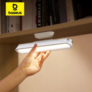BASEUS | Baseus Magnetic Desk Lamp Hanging LED Table Lamp Chargeable Stepless Dimming Cabinet Night Light Closet Wardrobe Study Read Lamp