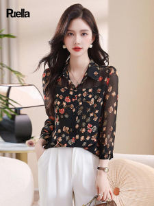 puella | French High-end Floral Shirt Womens Top