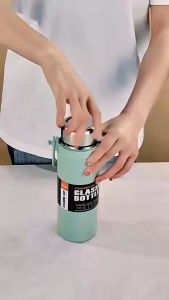 Bình giữ nhiệt inox 304 GLASSIC BOTTLE dung tích 800ml có quai xách tặng kèm dây đeo tiện lợi Giữ nhiệt 8-12 tiếng